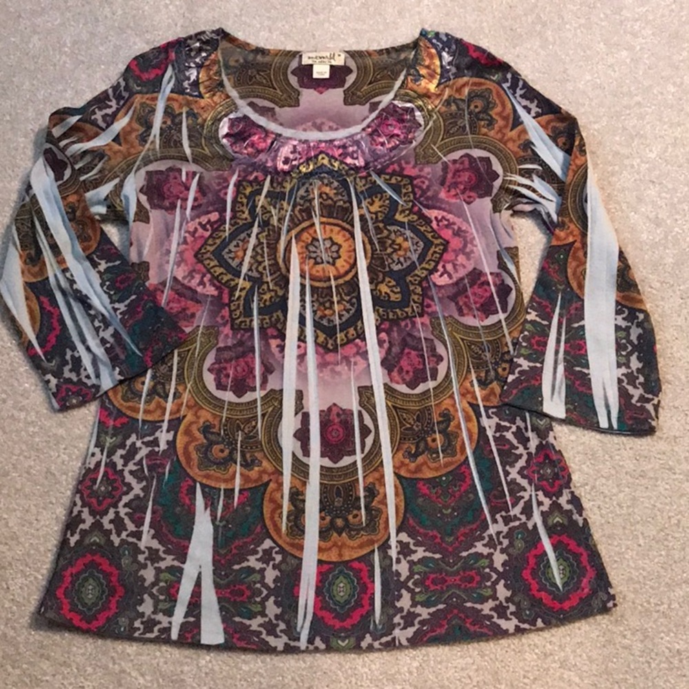 Casual multi colored top